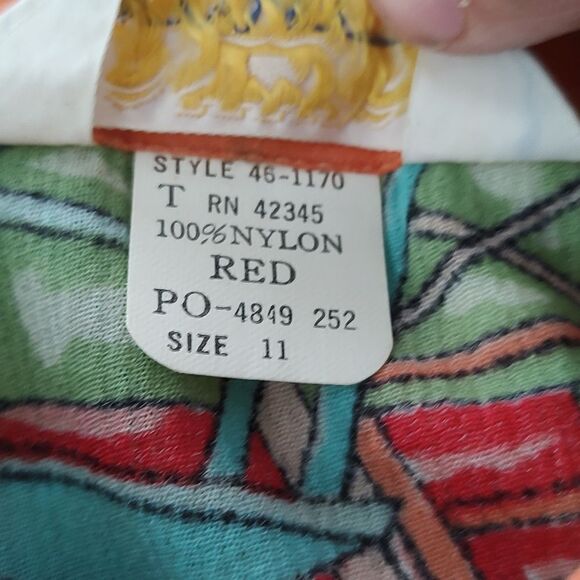 sheer rare Vintage circus tiger lion button down shirt Sz XS - Picture 8 of 8